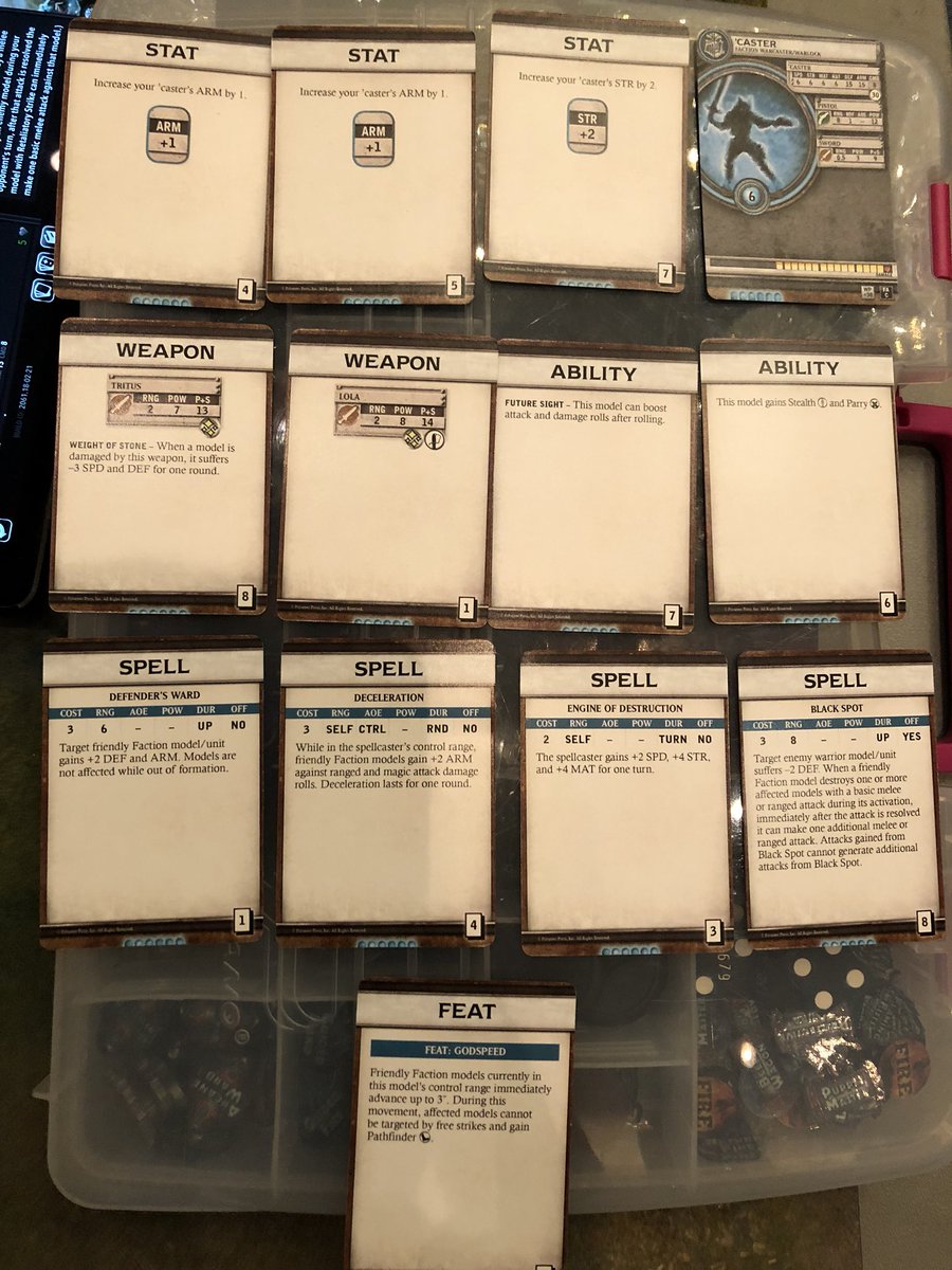 Congrats to David Wood for winning the first ever Casterdraft with the following card picks #adepticon <a href="/privateerpress/">Privateer Press</a>