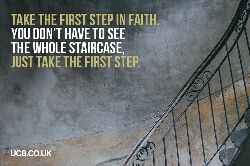 UCBWordForYou's tweet photo. Sometimes we have to let go of things, including our comfort zone, if we're going to move into what God has for us. Are you ready to take the first step? https://t.co/cOFesoO8H8