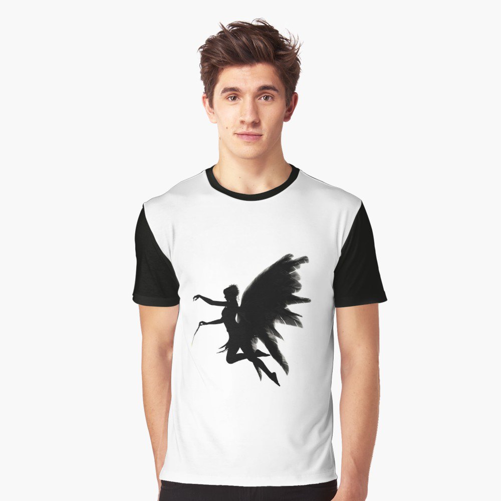 CCZeroPrince's tweet image. Check out this #elegant Graphic T-Shirt featuring the "Angel with a Wand" Design, available here --&amp;gt; goo.gl/R9RJH9