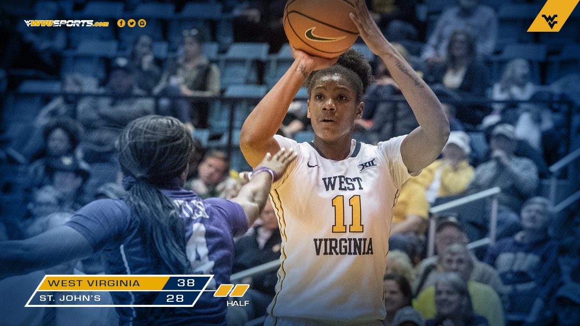 WVUWBB's tweet photo. Teana Muldrow and Naomi Davenport each have 10 points, while Katrina Pardee has 8 to put WVU up by 10 at the half. https://t.co/5PDCPNvdSQ