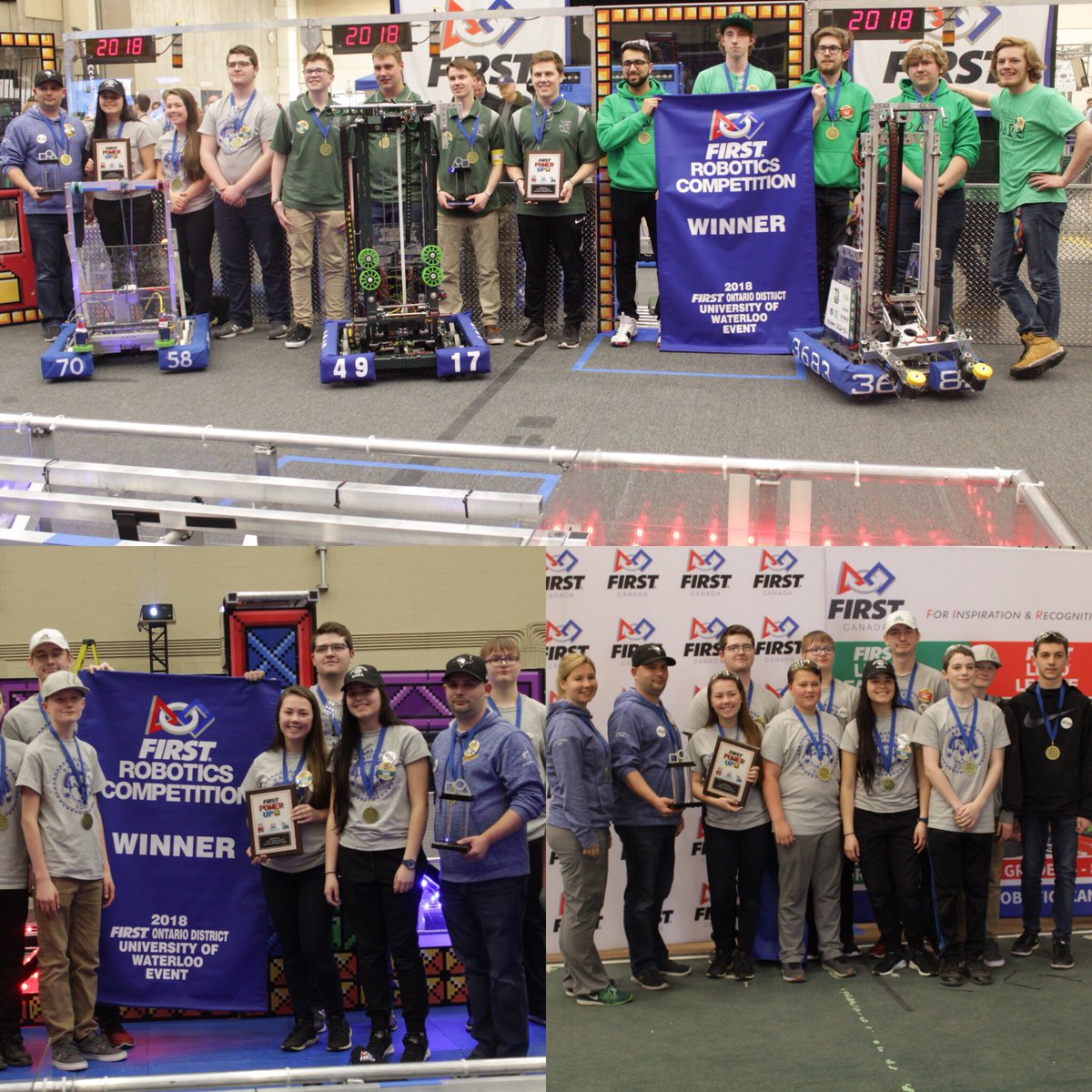 frc7058's tweet photo. Proud of our team for the big win yesterday. Couldn’t ask for anything more from our first ever competition! Big thanks to @team3683 and @FRC4917 for the great alliance!! @TVDSB @clarkeofdolway https://t.co/K0tcw5jDtg
