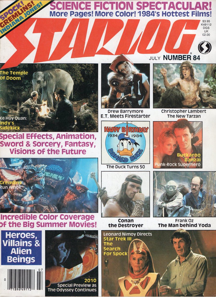 There was a lot going on in 1984. Starlog No 84, July 1984