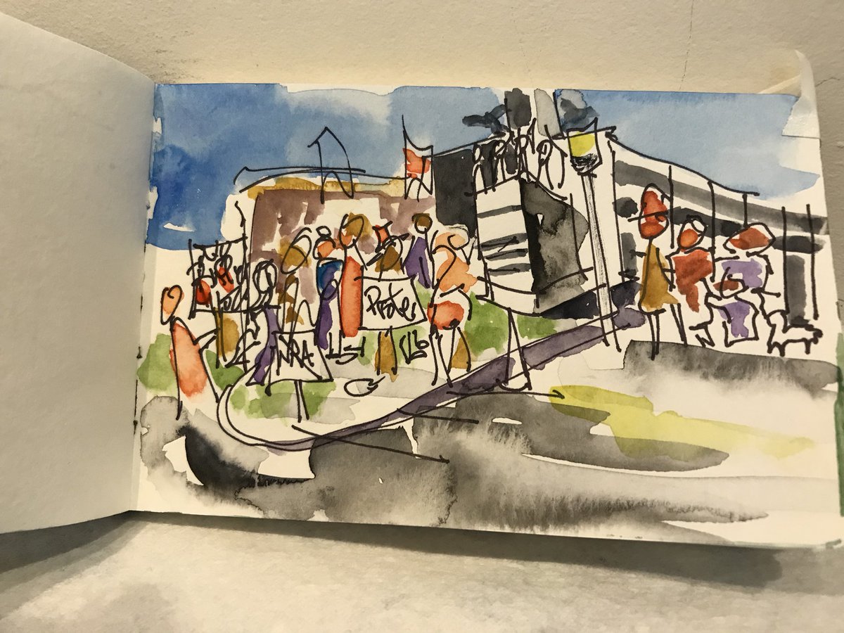 DHutchin18049's tweet photo. My sketches from our March for our Lives rally in Allentown, PA #MarchForOurLives #EmmaGonzales #enoughisenoughdmv #betterthanacamera https://t.co/bSNDgFFqKB