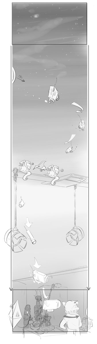 scootbootlett's tweet photo. Storyboard class assignment. If #spacebattlelunchtime was an animated series, here's how I'd imagine the Cherisa backstory to be told. @Snarlbear https://t.co/mq7eIP2VWs