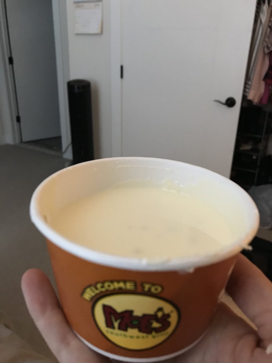 jennatroester's tweet photo. I really love you @Moes_HQ but I’m pretty sure I just got ripped off.  There’s room for so much more queso!! https://t.co/ILkDwxXbKo
