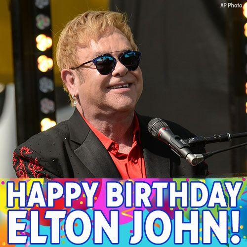 Happy Birthday to Grammy-winning musician Elton John! We hope you can feel the birthday love today! 