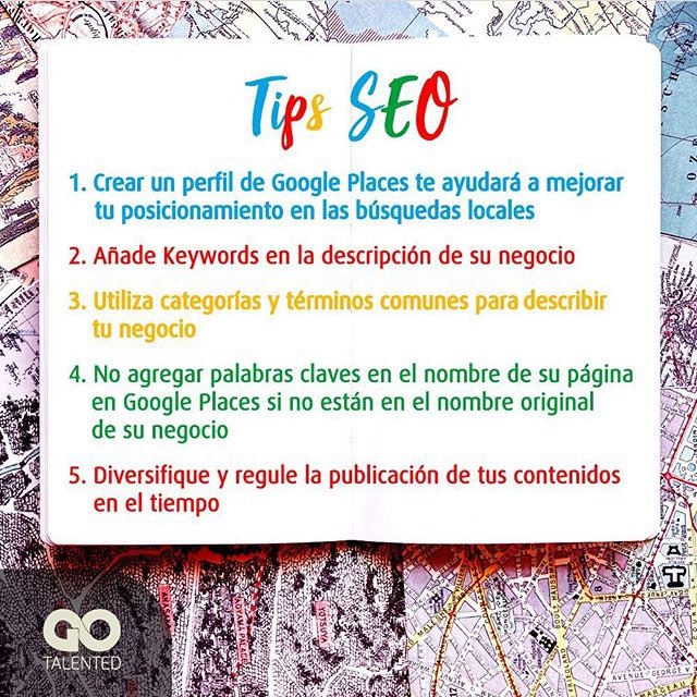go_talented's tweet photo. Si tu empresa tiene página en Google Places debes seguir estos tips SEO.
#instagram #redessociales #sabiasque #gotalented https://t.co/Dssais8OPJ