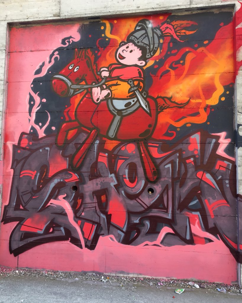 degene_rat_a's tweet photo. 1st Jam Murarte, via Oxilia 13d, Turin 🌟SHEKO ONE - #jam #StreetArt #mito #rickyricky #Enks #alessandroscaonedichio #shekoone #wesok #murata #contemporaryart #staytuned #bombing #lettering #sprayart #Murarte #MonkeysEvolution #Torino https://t.co/L0lrzO6eAl