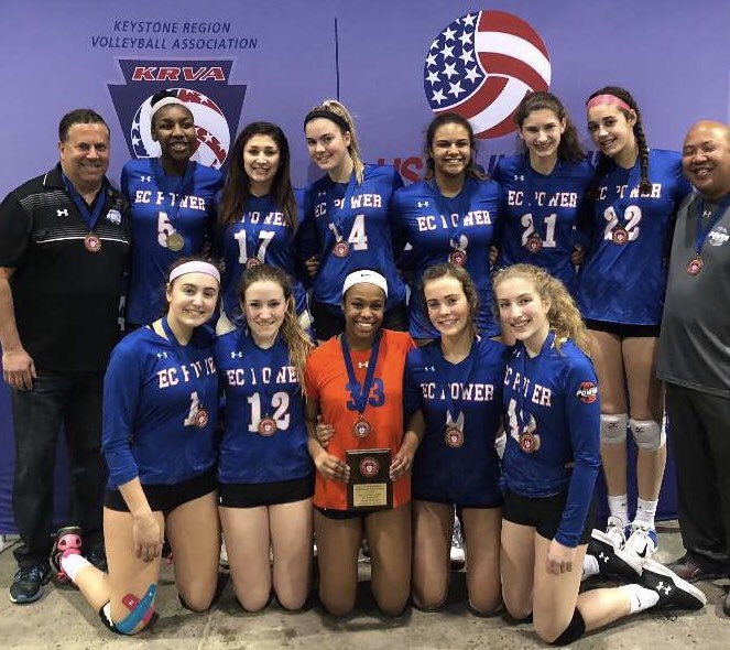 EmmausGirlsVB's tweet photo. Congratulations to Freshman OH Jaya Bhagat and her @ECPowerVBall team 15 True for earning a bid to @usavolleyball Nationals in Detroit this summer. https://t.co/g0aHCrsg5E