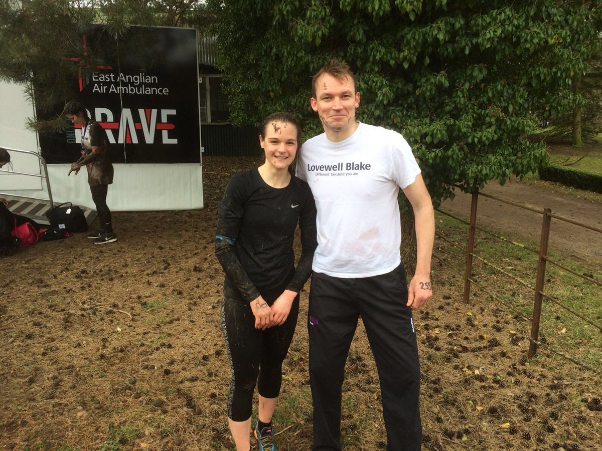 Brilliant fun in the mud @EastAngliAirAmb #OnlyTheBrave2018. Well done @JamesKent85 and all of the @LovewellBlake lot. #TogetherWeSaveLives