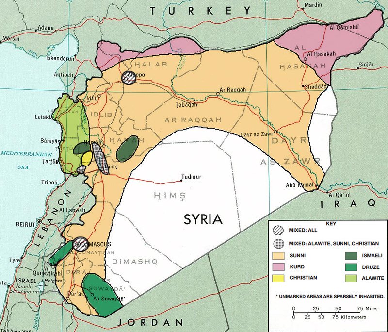 Tim Hogan 3 Afrin Is Kurdish Here Is The Cia Fact Book 1976 Map Of Syrian Ethnic Distribution Afrin Is Kurd Turkey Needs To Get Over It And Russia Needs
