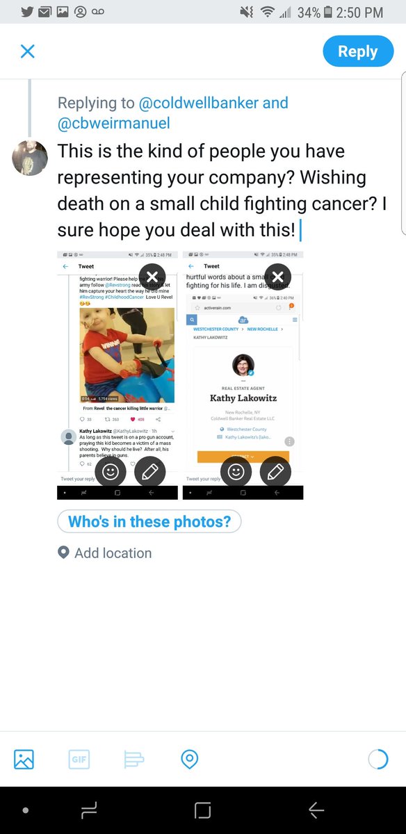 MRJIMMYBRO's tweet photo. @KathyLakowitz @Patriotic_Va @WhosGoneGalt @Revstrong Post this all over @coldwellbanker timeline links. Im sure they will then know just who they are employing and deal with her. She deserves to go viral! https://t.co/6BscEFxAzh