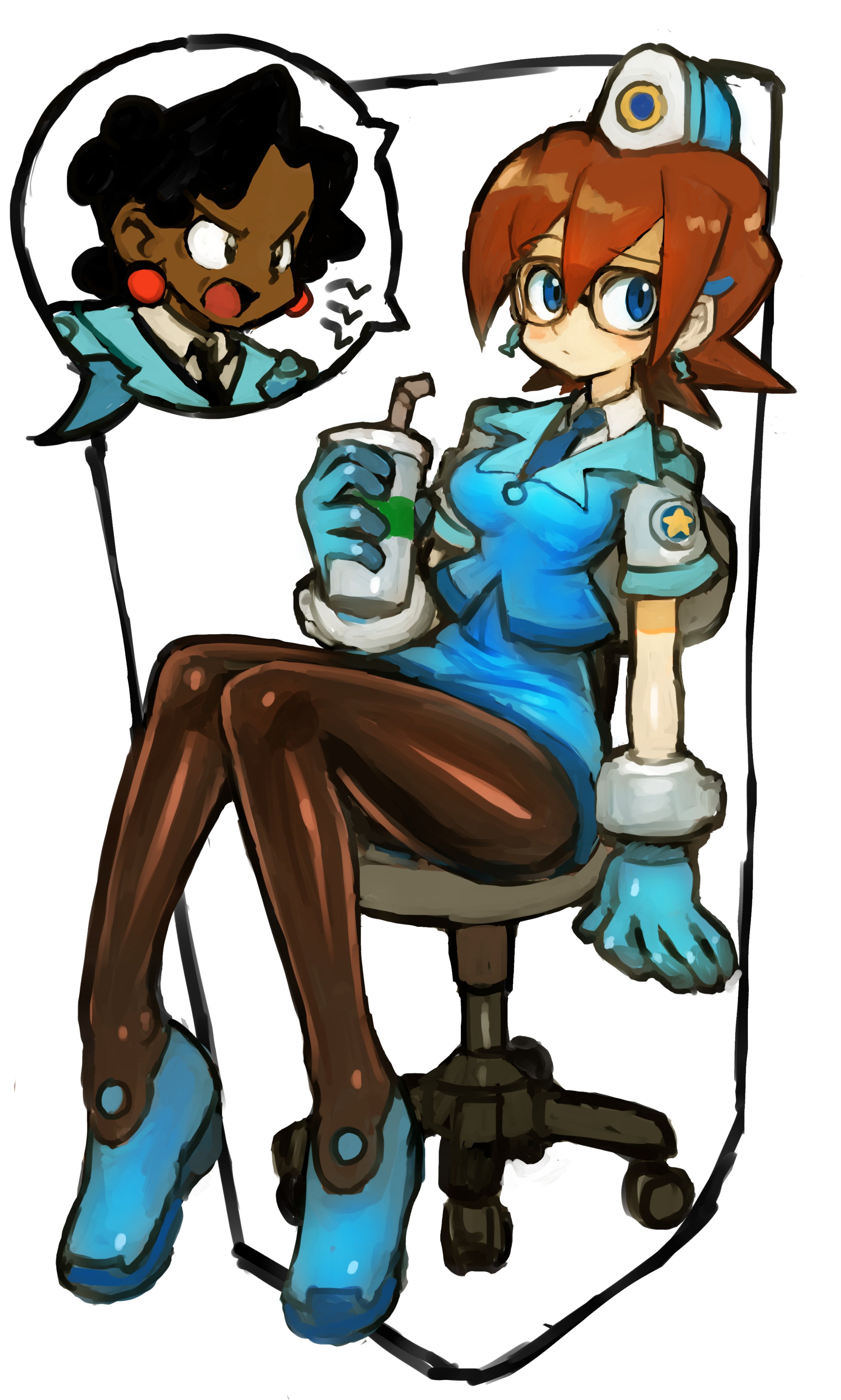 だくす太 Twitterissa トロンにコブンからライシップ島の新人婦警さんデニッシュ マーマレードさんを描きました 背負い投げされたい トロンにコブン ロックマンdash T Co Yozoy26eyi Twitter