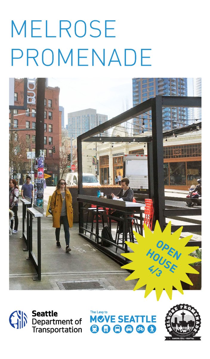 MelroseProm's tweet image. Join the next phase of a community effort to transform Capitol Hill’s Melrose Avenue into Seattle’s next great public corridor and open space!  facebook.com/events/1916066…