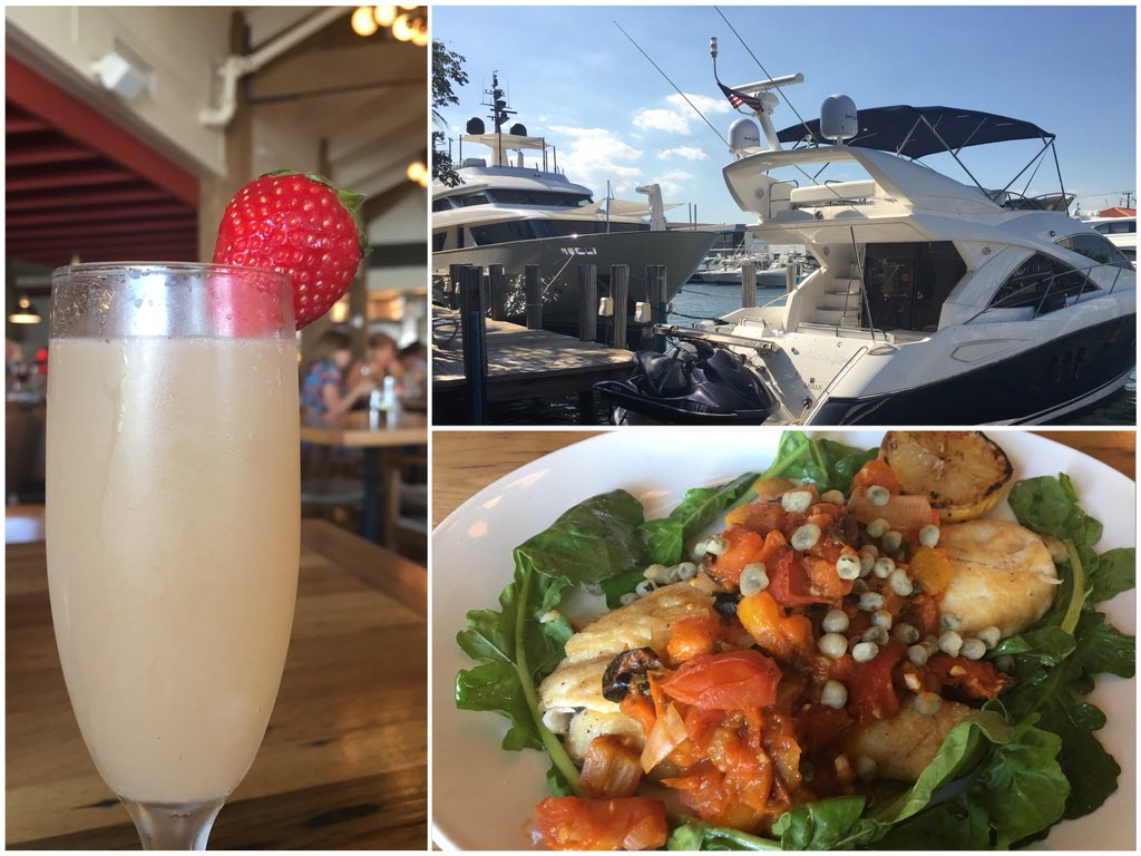 🍽🍸Dinner with a view 🛥 The Snapper was delicious and the service was great. <a href="/Boatyard_FTL/">Boatyard</a>  is always one of my favorite Restaurants. 💫       
#boatyard #boats #yachts #boatyardrestaurant #ftlauderdale #southflorida #dinner #seafood #sunday #waterfront #fortlauderdale  #food