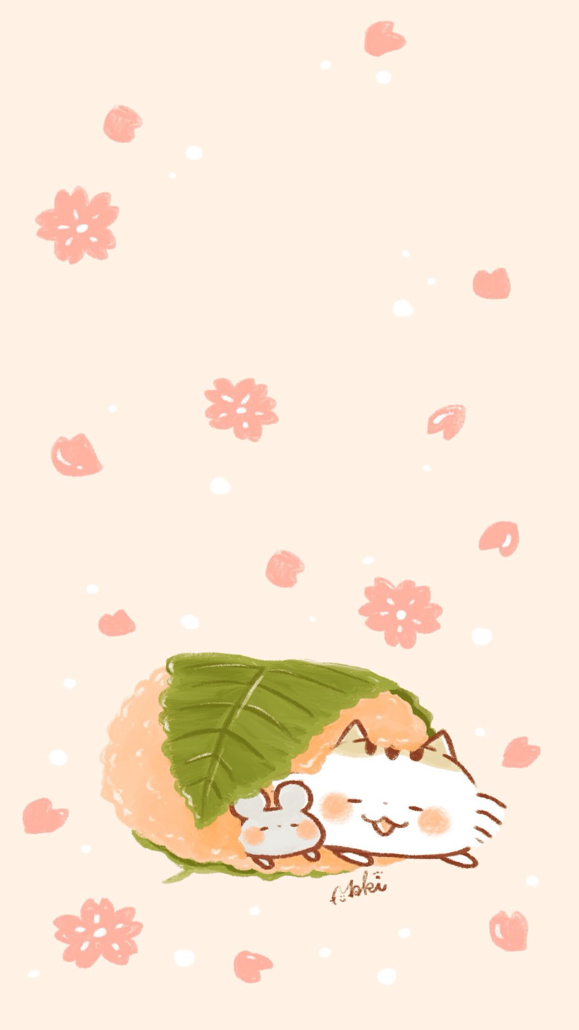 きゃらきゃらマキアート 桜と和菓子でお花見気分なスマホ壁紙です よろしければどうぞ 野性を忘れた猫 きゃらきゃらマキアート T Co N32qmek8ek Twitter