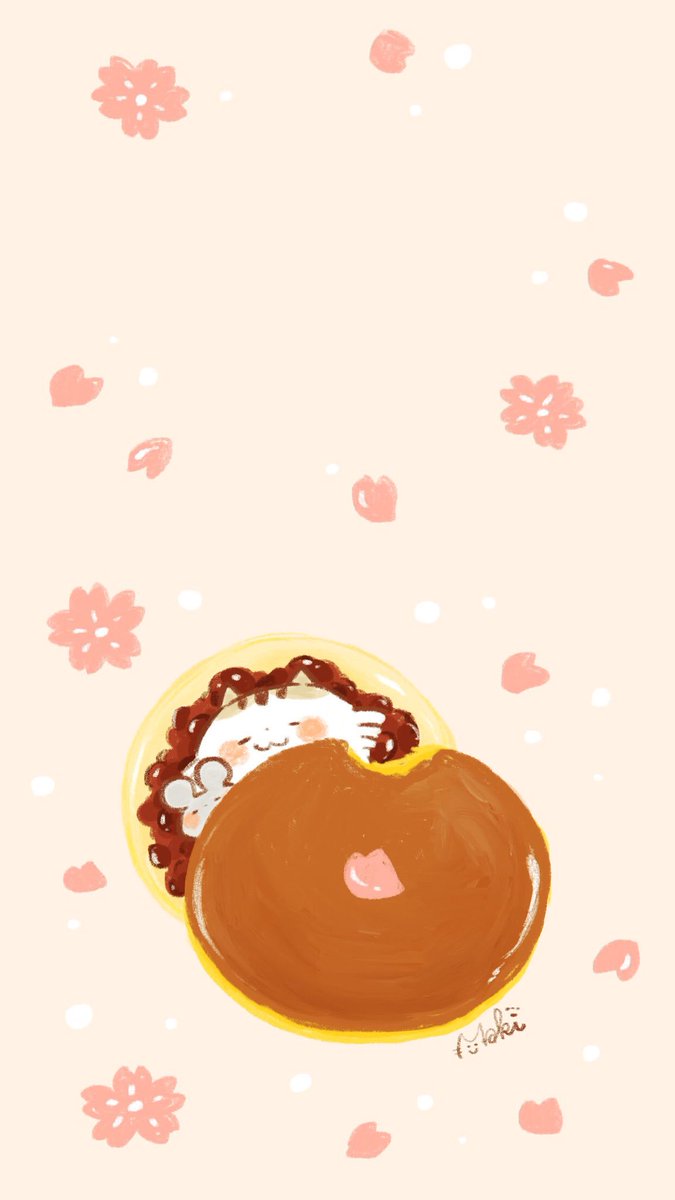 きゃらきゃらマキアート 桜と和菓子でお花見気分なスマホ壁紙です よろしければどうぞ 野性を忘れた猫 きゃらきゃらマキアート T Co N32qmek8ek Twitter