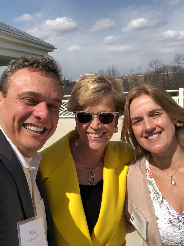 cspanfred's tweet photo. .@PresidentWelsh It was a pleasure meeting you and catching up with old and new friends at the Cherry Blossom Alumni Lunch here in DC today! Thanks for all you do for ESU! @flaviansampaio https://t.co/qJ9mZ2uTj3