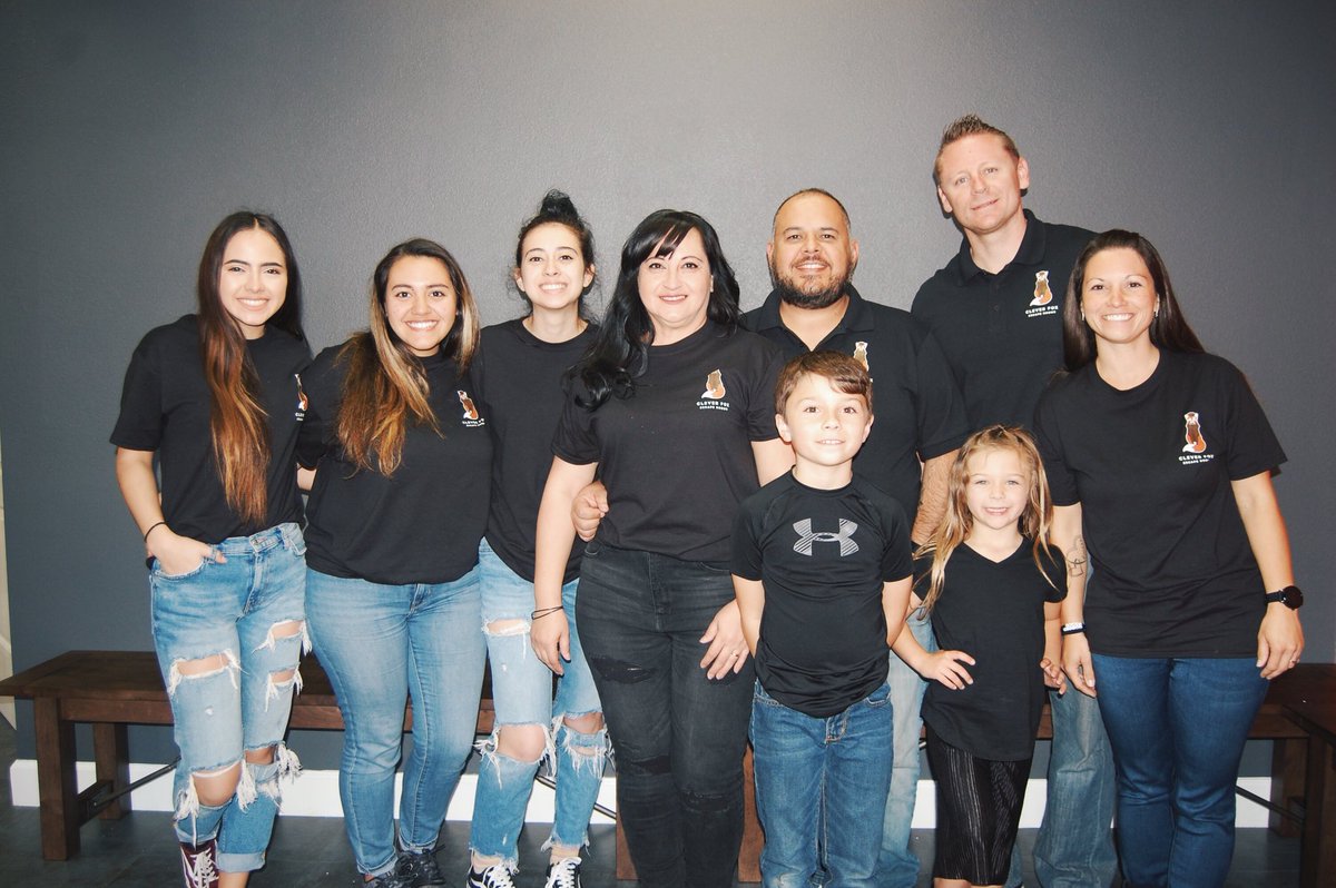 CleverFoxEscape's tweet photo. Meet the Team!
We are so excited about our team shirts! 
It might seem like such a small detail but it is such a huge step for all of us here at Clever Fox Escape Rooms

Thank you everyone for all the support and love! https://t.co/WzNj3wCtht