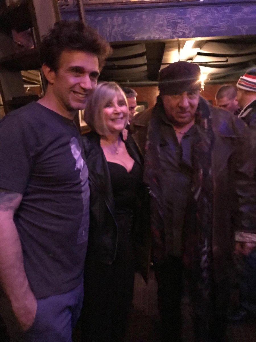 PRMerleF's tweet photo. .@StevieVanZandt with #RonnieMarmo who plays #LennyBruce & #KittyBruce daughter of the late comedian. Fantastic show tonite @CuttingRoomNYC @JoeMantegna #Broadway https://t.co/gQYzfC8fEZ