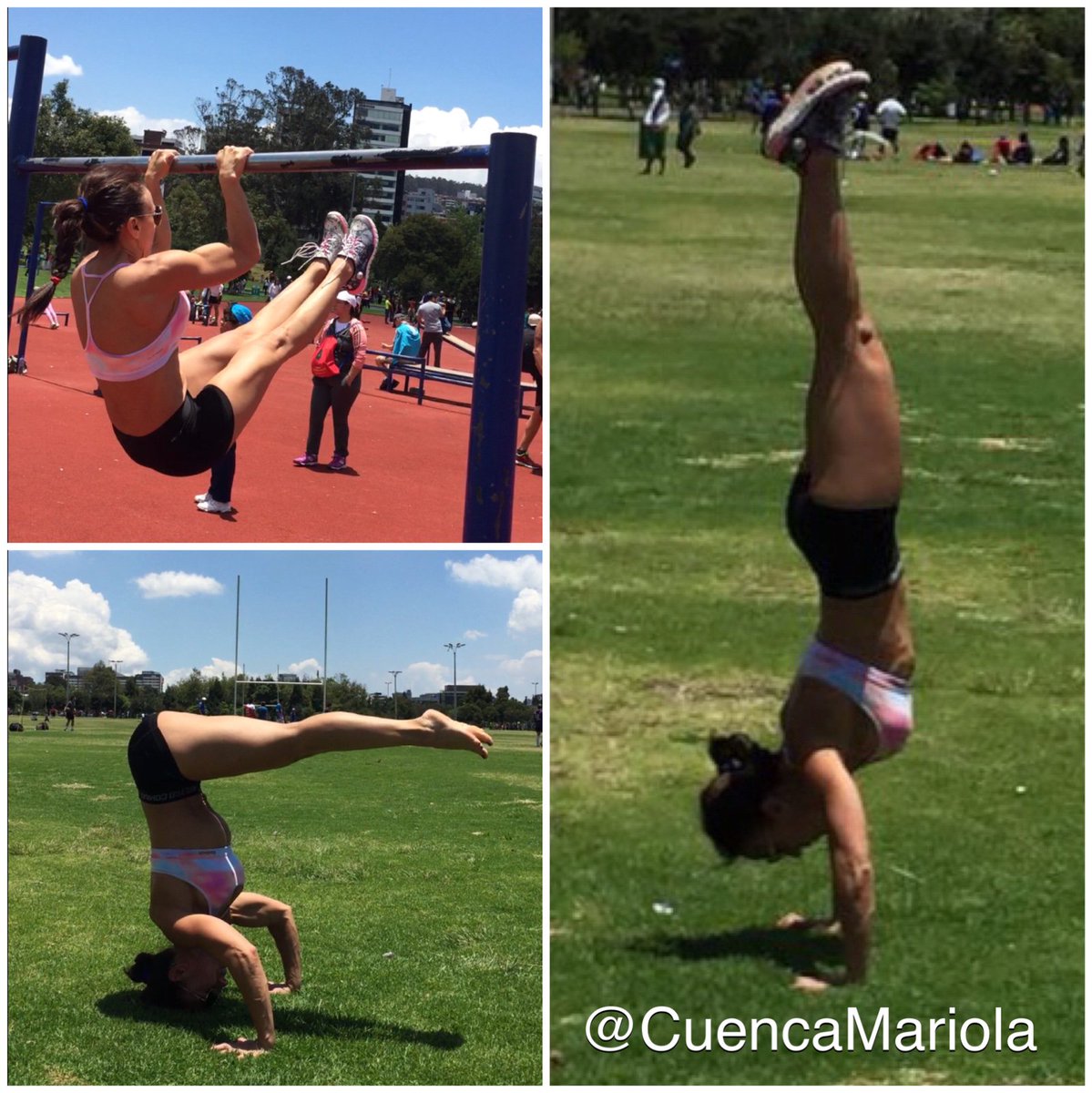 CuencaMariola's tweet photo. Los ejercicios al aire libre aportan grandes beneficios a nuestro organismo y, además, nos ayudan a disminuir el estrés🏃♀️🤸♀️⛹️♀️🤾♀️ #fitness #groupfitness #robpalak #fitnessmotivation #fitnessgirlsmotivation https://t.co/lAOR9pywtA