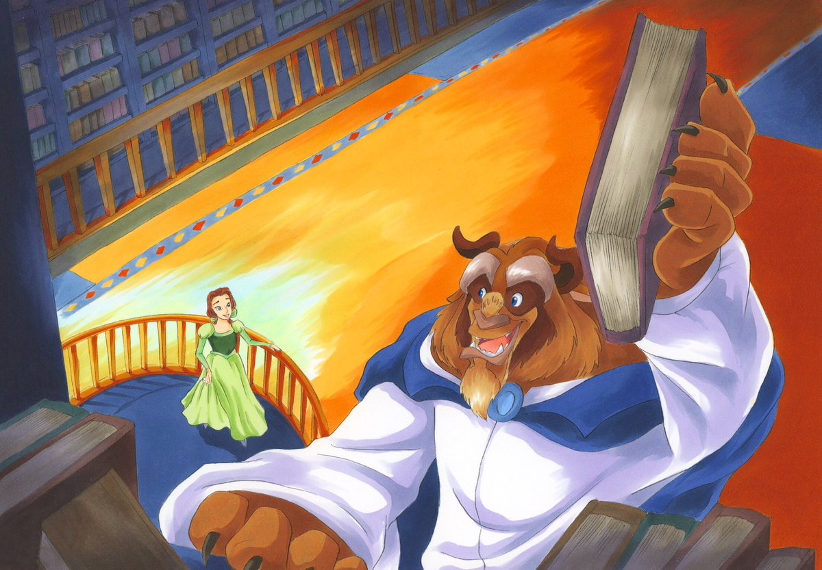 マスター笑実 お城の図書館 我が友人 サラさんへ 美女と野獣を描いて と言われて ダンスシーンでも愛の芽生えでもなく 図書館を描くのが私ですw リクエストありがとう どうぞお納め下さいまし T Co Gqvnb7oxxc Twitter