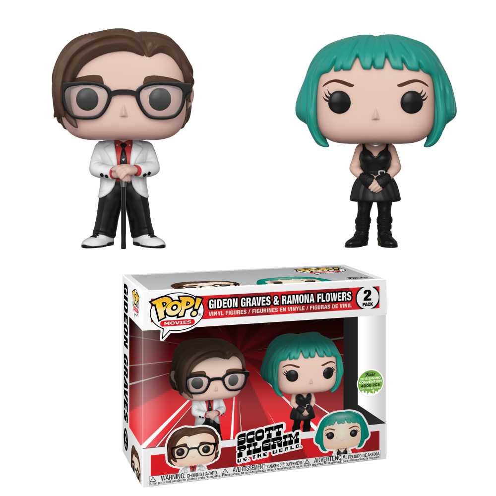 Funko's tweet photo. RT &amp; follow @OriginalFunko for the chance to win an #ECCC 2018 exclusive Gideon Graves and Ramona Flowers Pop! 2-pack! https://t.co/zo9hTiT3vr