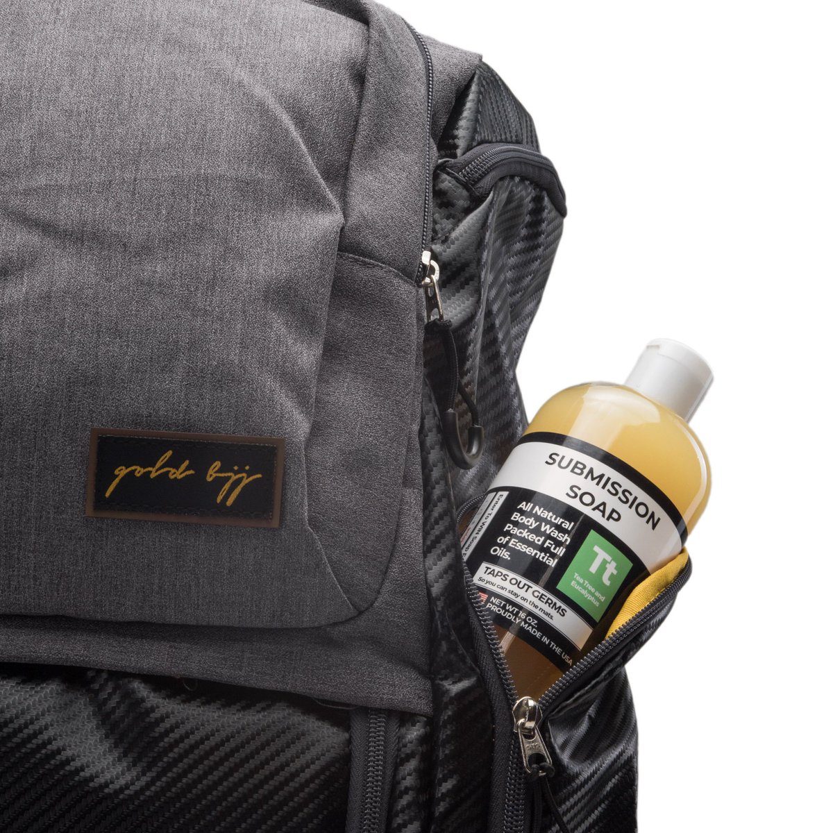 GoldBJJ's tweet photo. New to the submission soap line up is our liquid soap... for your bath sponge. Stay clean!
#goldbjj #submissionsoap #jiujitsu #bjj #antibacterialsoap #mma #judo #ufc #ibjjf https://t.co/er3tW3ofdU