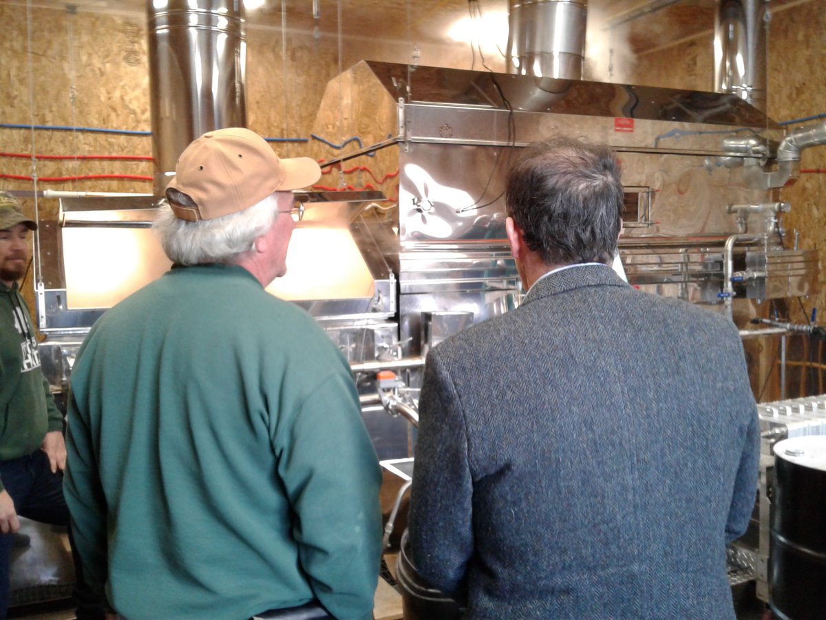 Dr_Levenson_NH's tweet photo. I had the pleasure of visiting several north country sugar houses today in honor of Maple Weekend: Fuller's, @FaddenMaple, Backwoods, and Just Maple. Sampled delicious maple products and met many great people along the way! #nh02 #nhpolitics #nhmapleproducers https://t.co/vW1StsWhpe