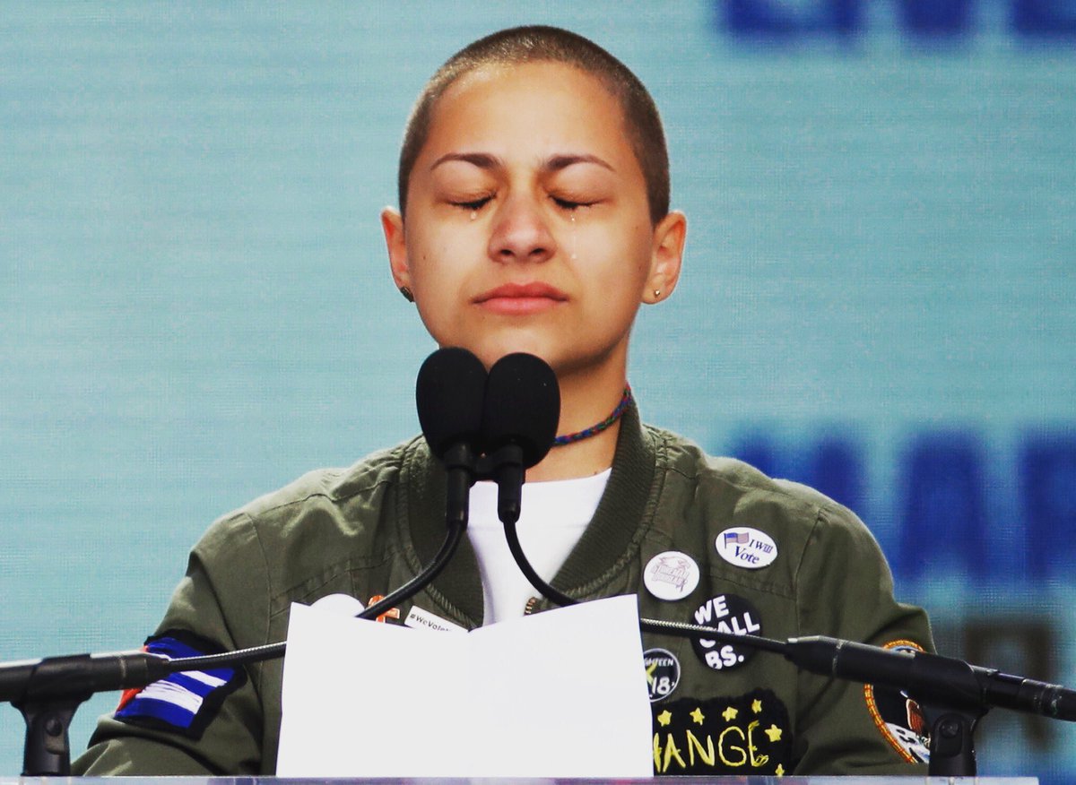Emma Gonzalez, an inspiration. Change is coming!