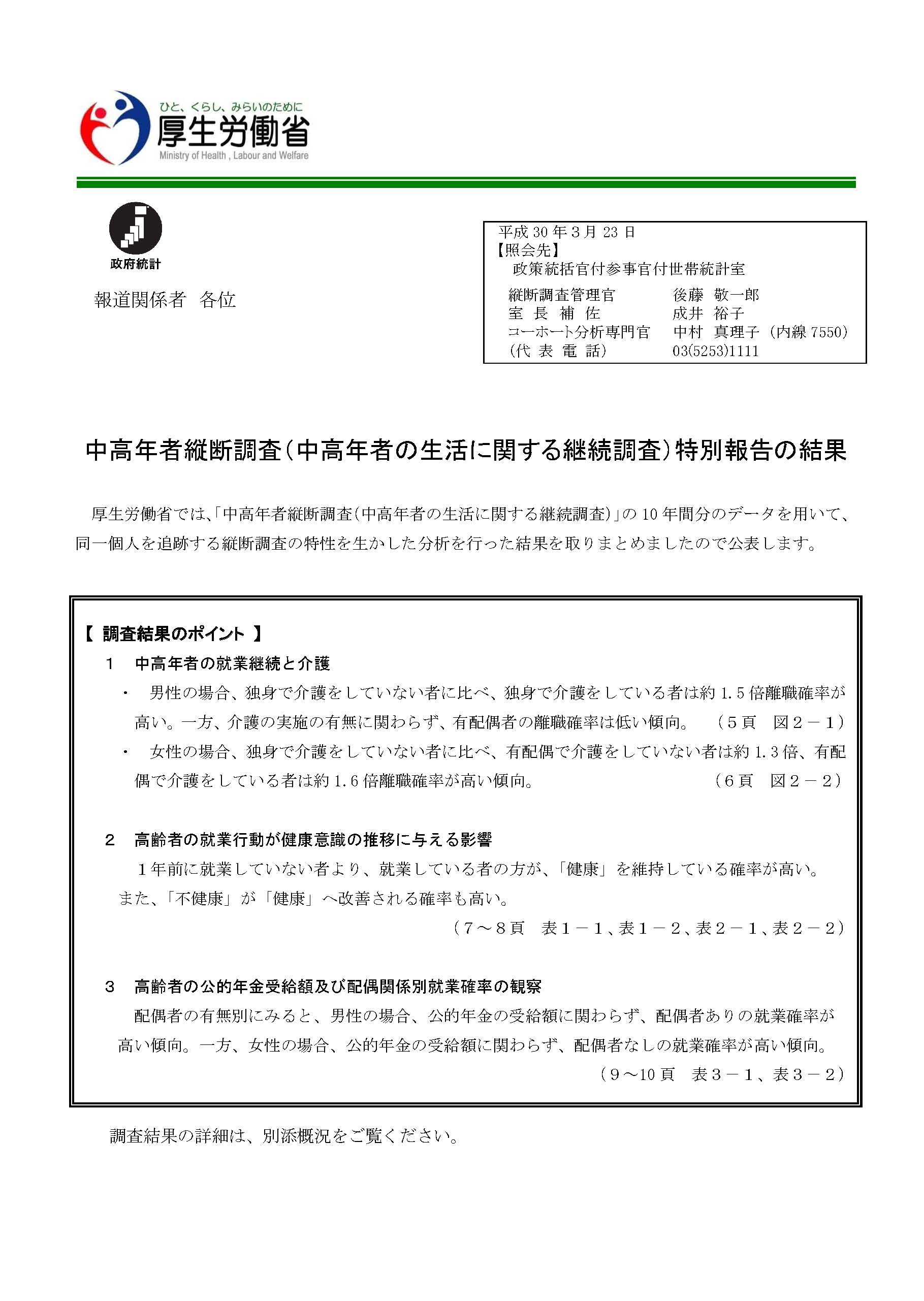 16年にわたる「中高年縦断調査」（厚生労働省）からわかる主観的