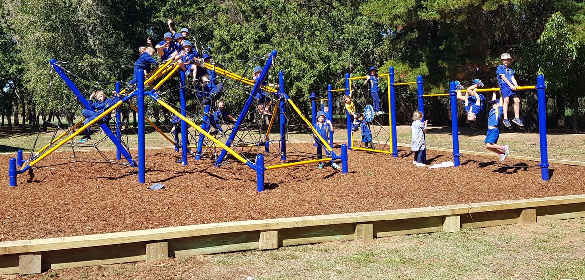 GiralangPrimary's tweet image. A very exciting day @GiralangPrimary Our spiderweb play equipment is officially open! Big thanks to our P&amp;amp;C and School Board for coming together on this joint funded project as democratically chosen by our students. #CommunityEffort #StudentVoice #GrossMotorDevelopment #Fun