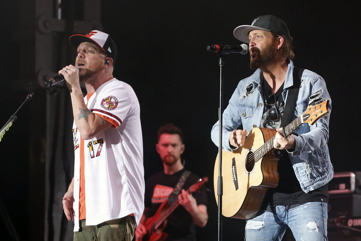 Orioles's tweet photo. 🎶Man, I love this life 🎶

@LOCASHmusic rockin at Ed Smith Stadium https://t.co/Dko0Qwri14