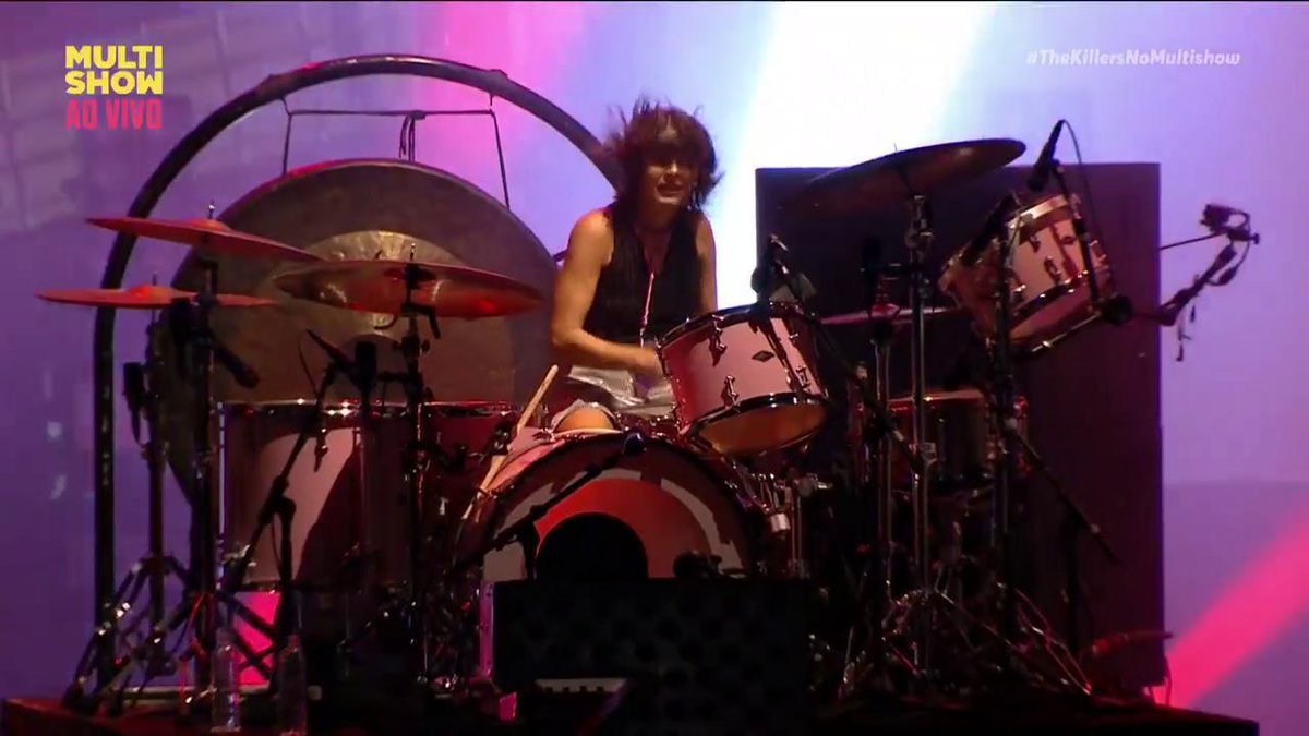 Dedé Teicher conseguiu tocar com The Killers!