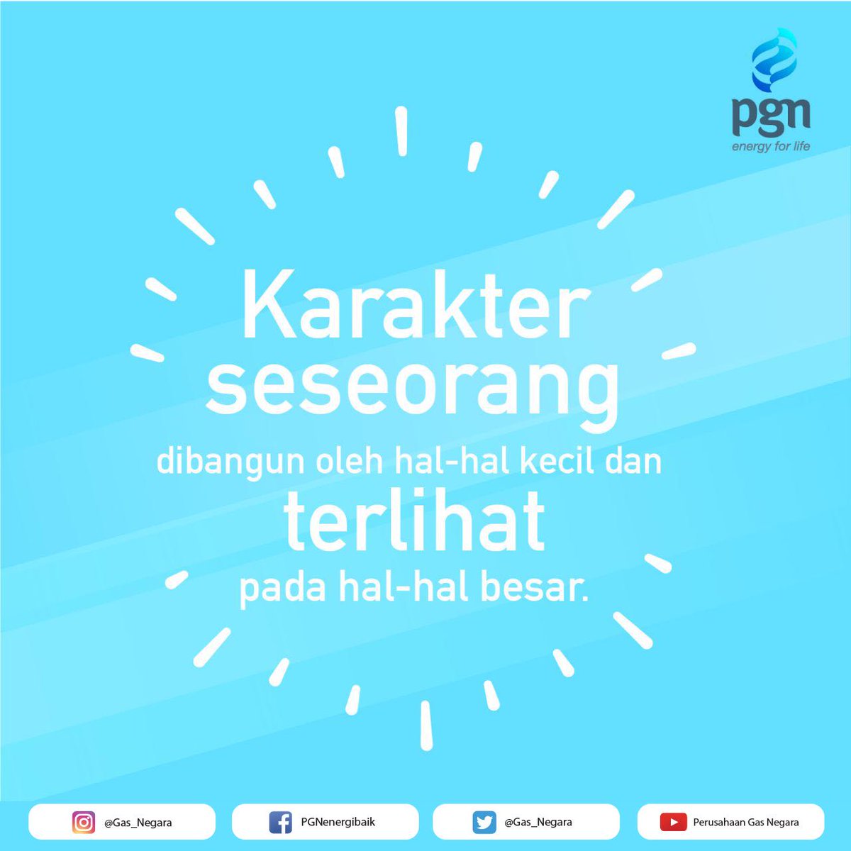 Gas_Negara's tweet photo. Hello Monday! Semangat buat sobat #EnergiBaik yg mau sekolah, kuliah, kerja atau yg masih usaha buat move on dari si doi 😁😉
#MondayMotivation #gasnegara #energibaik #pgn #energyforlife https://t.co/4Meu7pZbLz