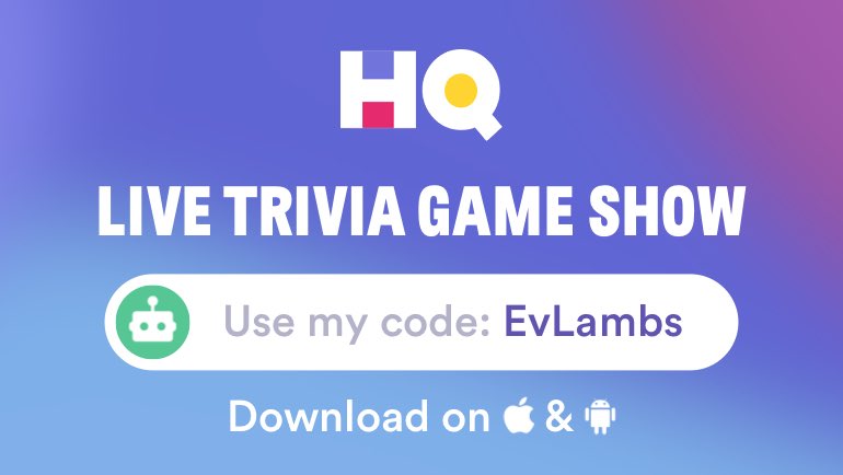 Evan__Lambert's tweet photo. I’m playing a game called @hqtrivia! You should play too. Use my code ‘EvLambs’ to sign up https://t.co/bOaZh9CBGM https://t.co/vl5wayXFxb