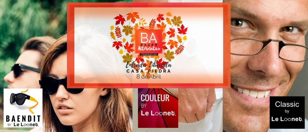 LeLoonet's tweet photo. ¡Ven a conocer las nuevas tendencias en anteojos!
Domingo 8 de Abril Bazar Alternativo en Casa Piedra ...!Visita stand #LeLoonet!
@BzAlternativo #BazarAlternativo #CasaPiedra #Anteojos https://t.co/v8t3E0Atwm