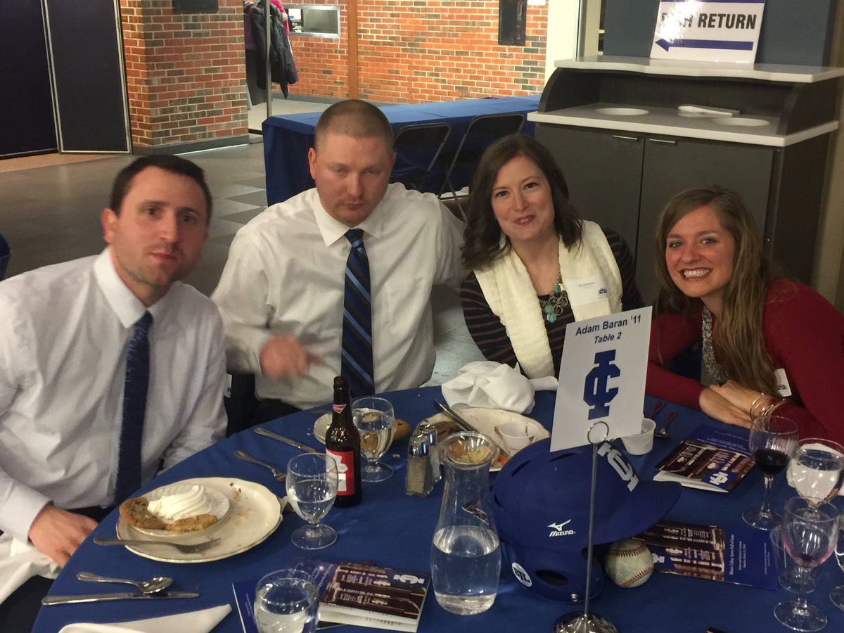 IC_Baseball's tweet photo. Future Hall candidates Ian Vandeford and Paul Ferraro. Both attended with their wives at Adams big night. https://t.co/xLM0mytffr