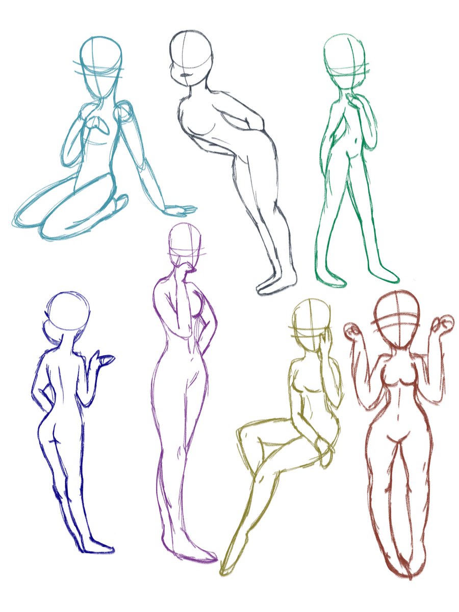 HomerBls's tweet photo. Estaba practicando poses de diferentes tipos de cuerpos, y la verdad sí que me hacía practicar, 
Les obsequió estas “bases”.

Úsenlo bien. 😈👊 https://t.co/l8IodWfGsK
