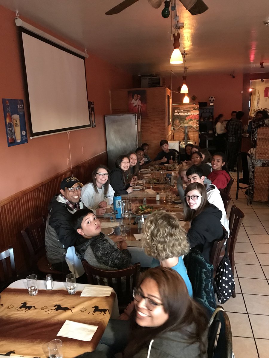 creeksideeg_jh's tweet photo. Dinner number one: Ethiopian!! https://t.co/CcrMtSE9Kt