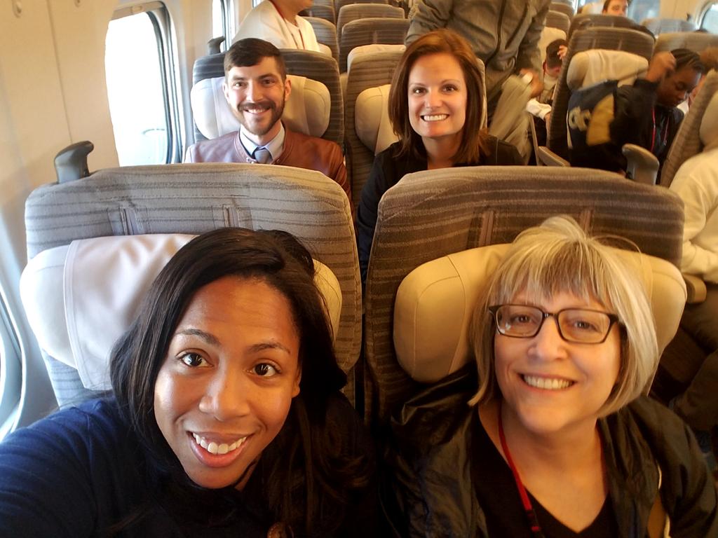 SMESinJapan's tweet photo. Everyone is excited about the bullet train ride!!  #kakehashi2017 #jice #japan #smesatl #jice #japan #smesatl https://t.co/KK46t2zk2b