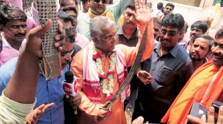 Defying ban, BJP holds armed rallies in West Bengal, one killed
How much blood shed in the name of MaryadaPurshottam Ram? How much politics of bigotry& hate in the name of Shri Ram? If Shri Rsm was alive he would have been ashamed of these tactics.  indianexpress.com/article/india/…