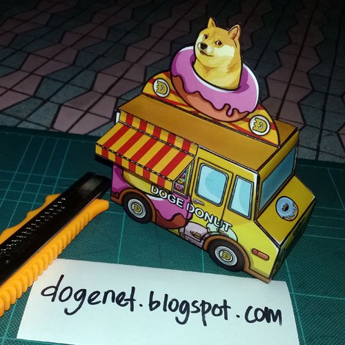 dcampusnetwork's tweet image. Make your own Doge Donut Food Truck Papercraft. Download here &amp;gt;&amp;gt; dogenet.blogspot.com/p/doge-donut-f…