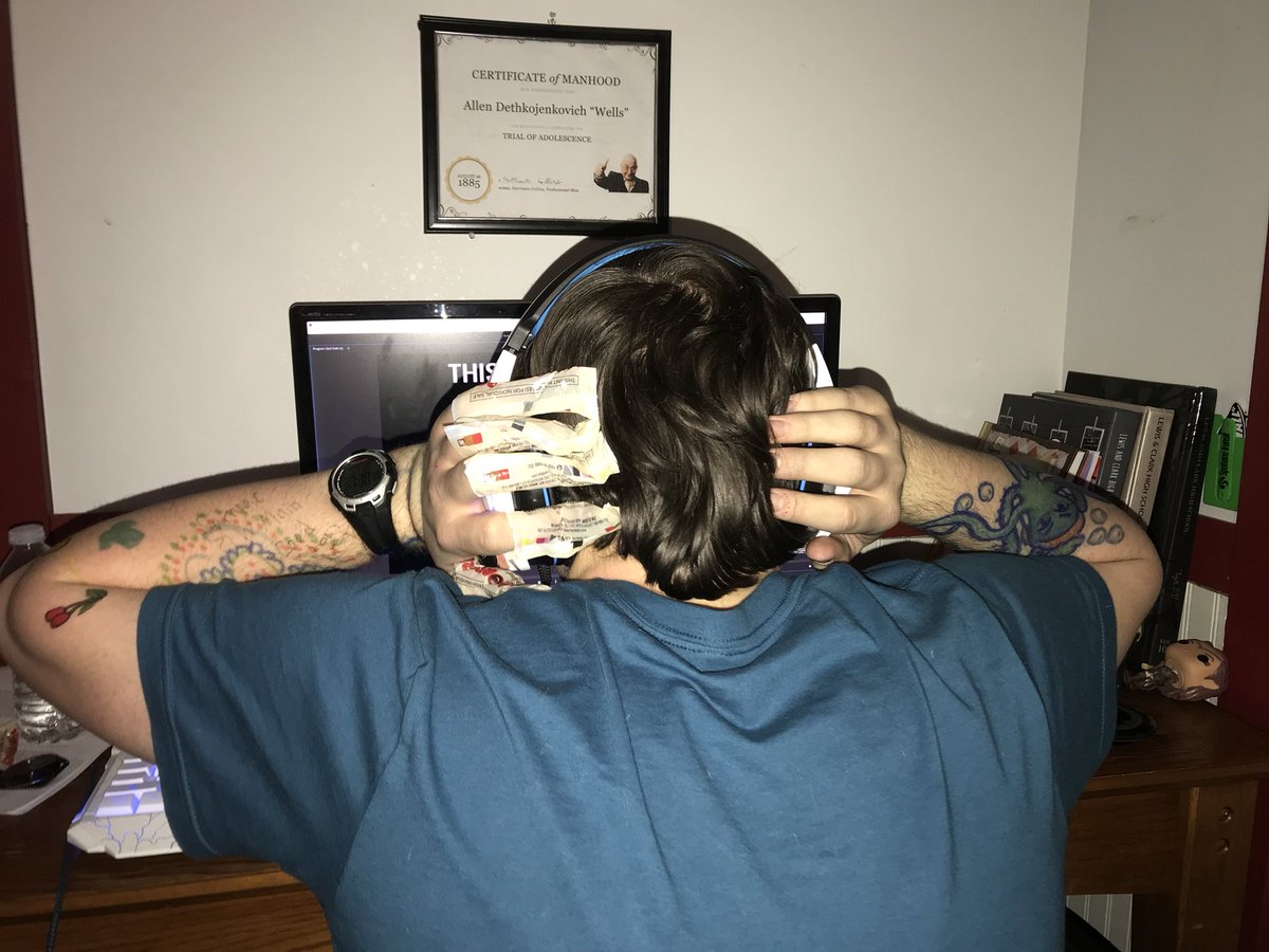 TigerTrauma's tweet photo. Final frames of editing and we’ve finally lost our minds. #50hourslam #seriouslysleepdeprived https://t.co/U7MZK0z1PJ