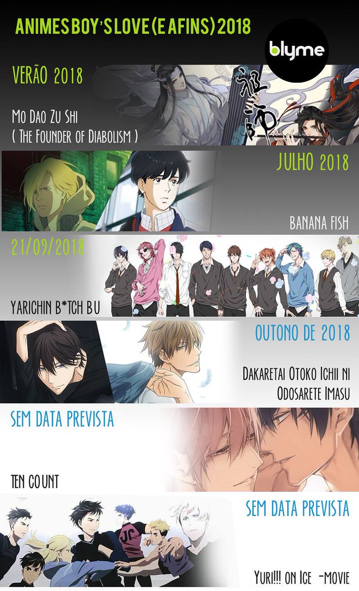 Calendario anime 2018 XD