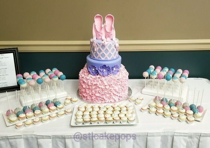 stlcakepops's tweet photo. We had the pleasure of putting together this #desserttable for a surprise 14th birthday in the middle of her dance competition today, all coordinated from out of town!
Cake by Laulie Cakes
Cake Pops & Mini Cupcakes by @stlcakepops
#stlcakepops #gotcakepops #cakepops #stcharles https://t.co/1fm3OuMLCn