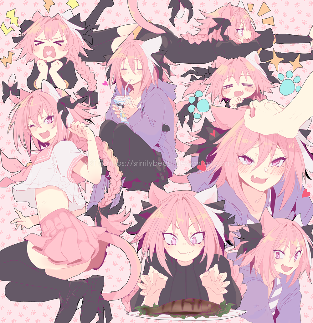 Srinitybeast's tweet photo. More Astolfo kitty 💕😭🐾 https://t.co/oGAua2dTsF
