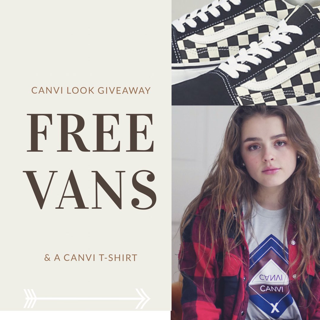 Canvi on Twitter: "FREE VANS?! 🚨 GIVEAWAY 🚨 Want to win FREE and a Canvi T-shirt?! Steps to enter: 1. Follow @shopcanvi on Twitter 2. RT this photo #changetobecome #giveaway #changenotwar #