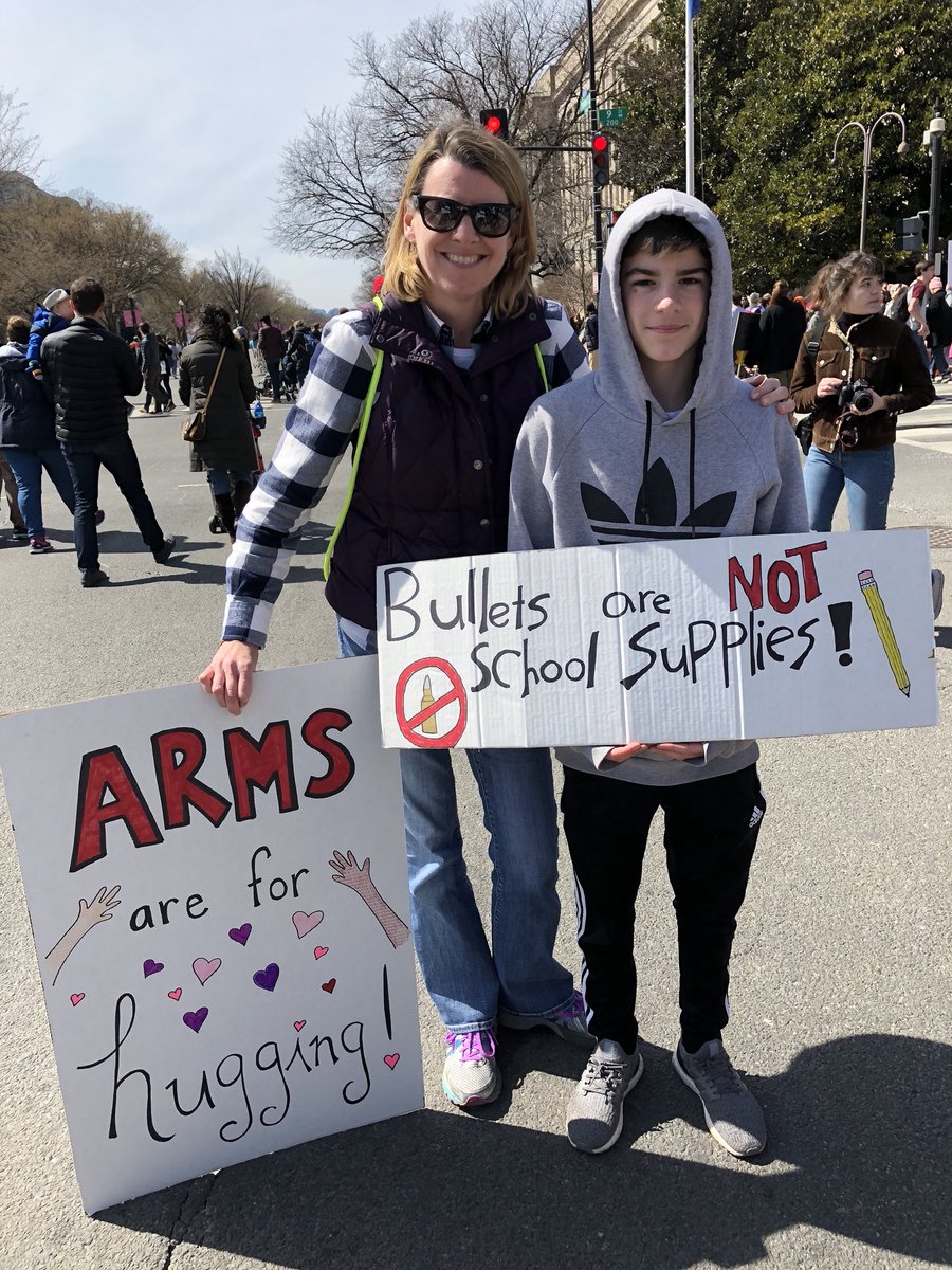 At the #MarchForOurLivesDC.  So proud of our youth!