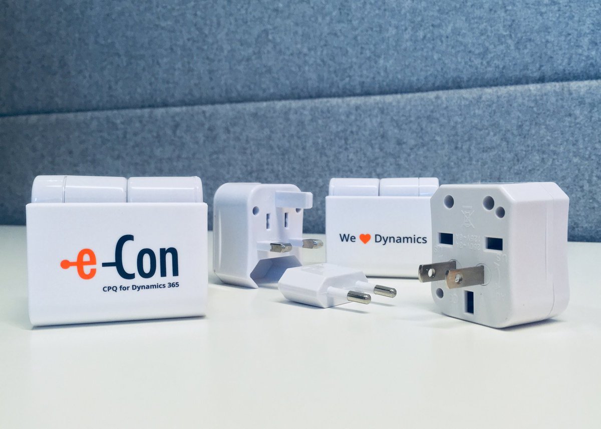 Just like a universal adapter created a smooth flow of electricity, e-Con CPQ is designed to create a smooth Prospect-to-Cashflow. Visit booth F1 during the Dynamics UG Summit in Dublin and get both!